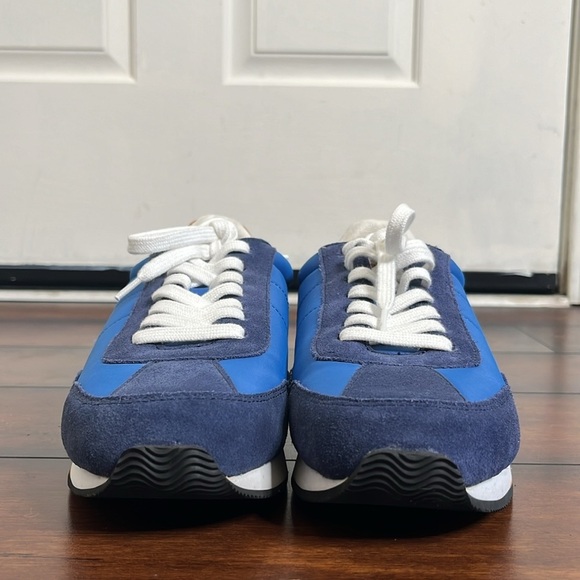Madewell MWL Kickoff Sneakers Unisex Men 7.5M Womens 9 Blue Suede Retro Mint - Picture 3 of 10